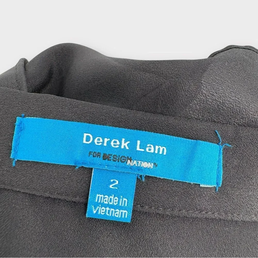 Derek Lam Y2K Knee Length Skirt in Turquoise and Black Women’s Size 2 NWT - Picture 4 of 8